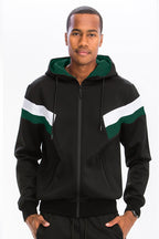 Chevron Track Set Co Ord 2 Pc Track Jacket and Pant Set
