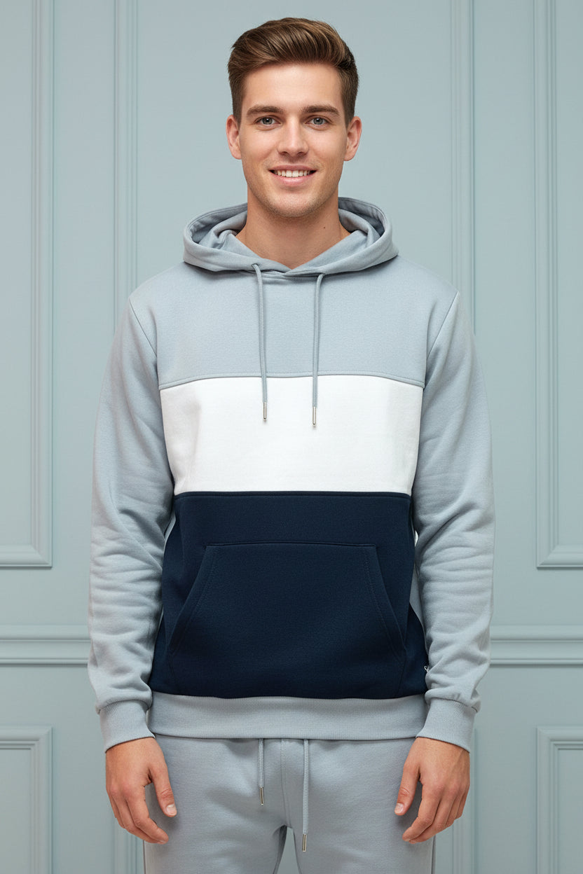 Block Pullover Hoodie for Men