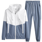 Men Hooded Jacket Jogger Tracksuit