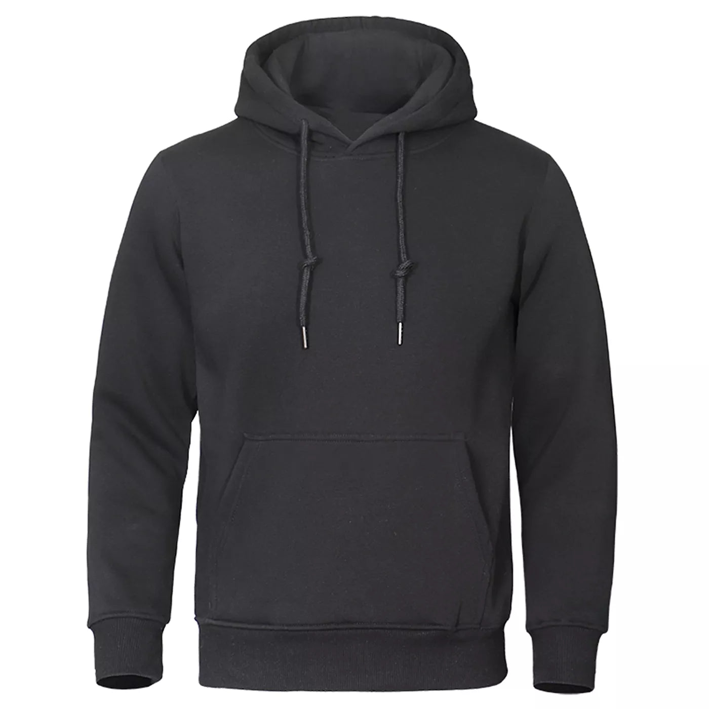Solid Color Men Hoodies Fleece Warm Mens Sweatshirt Fashion Streetwear