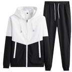 Men Hooded Jacket Jogger Tracksuit
