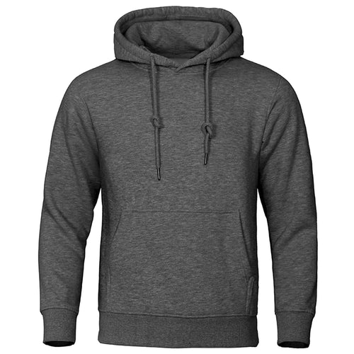 Solid Color Men Hoodies Fleece Warm Mens Sweatshirt Fashion Streetwear
