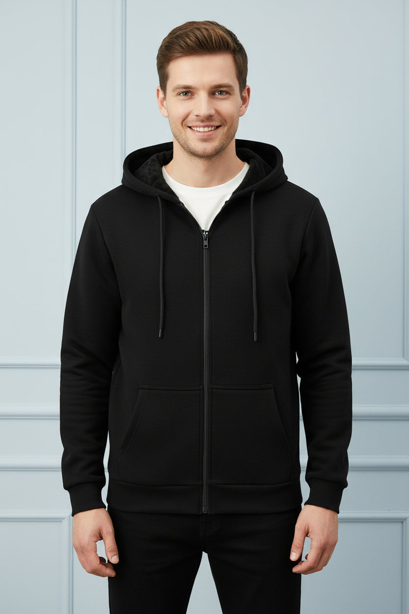 Plus Size 10xl 12xl Hoodie Men Autumn Winter Fleece Hoodies Solid