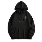 Men Vintage Compass Print Hoodie