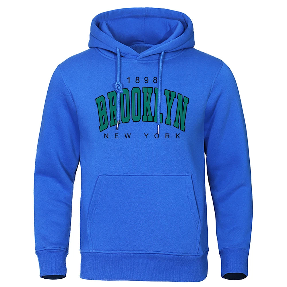 1898 Brooklyn New York Printed Men's Hoodie
