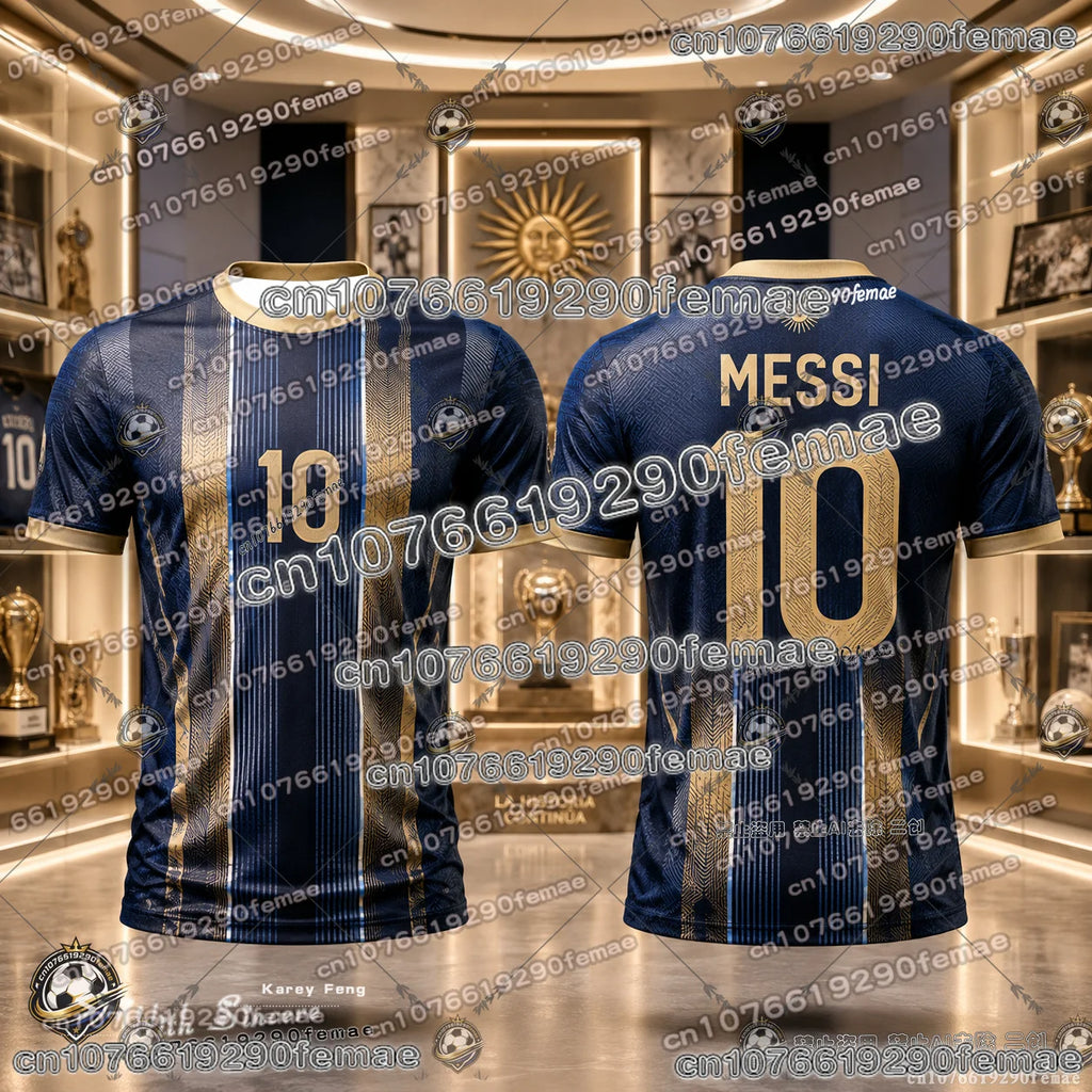 2026 Messi Football Fans Commemorative Jersey Quick Dry Breathable
