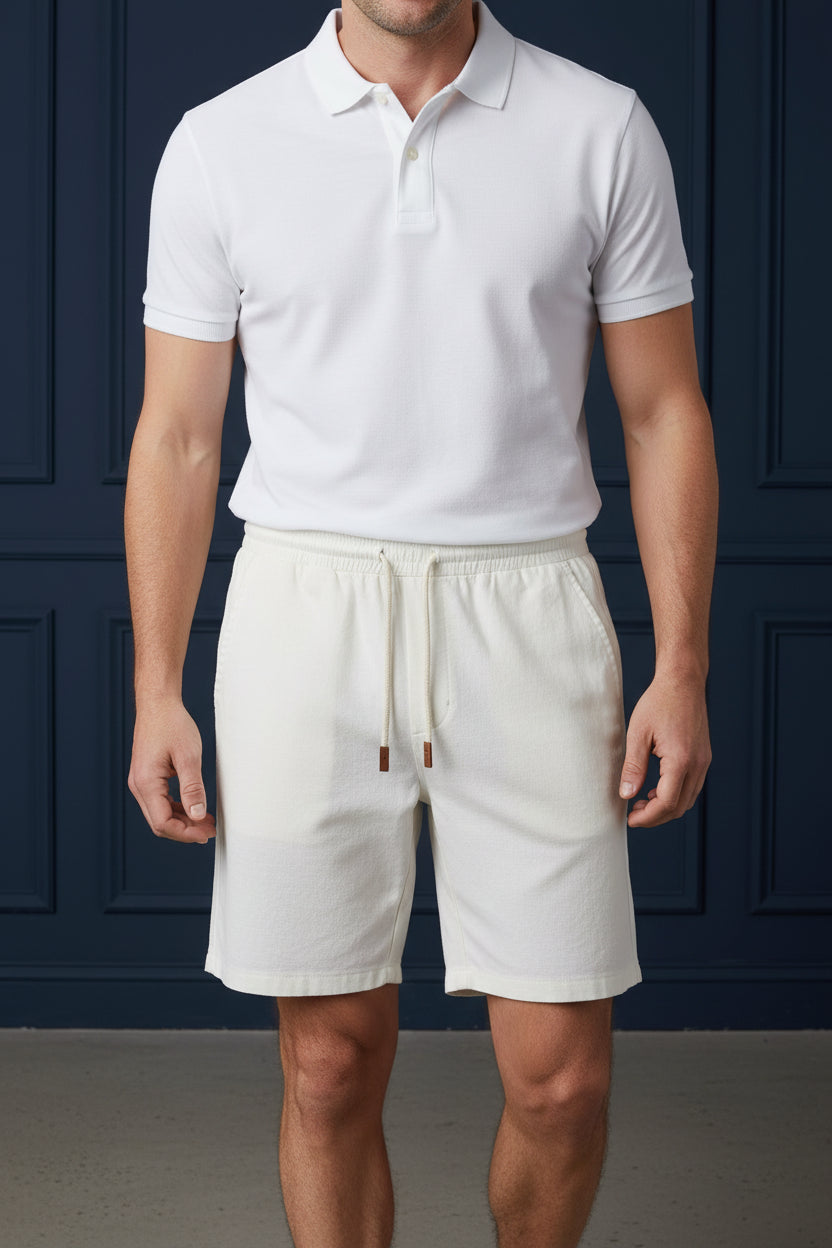 Men Linen Casual Shorts