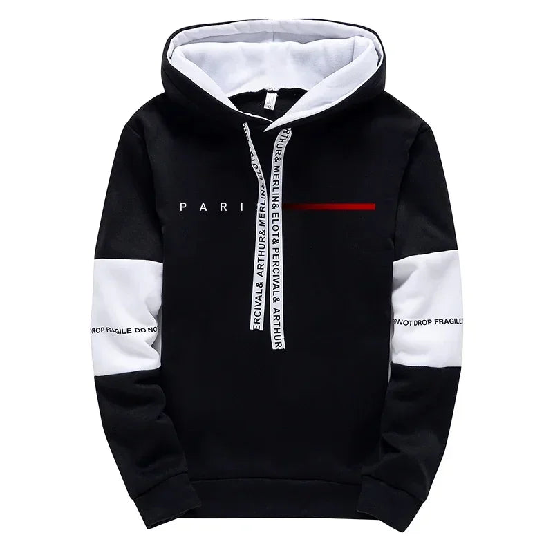 Men's Hooded Sweatshirts Sweatpants Paris Fashion Hoodie Streetwear