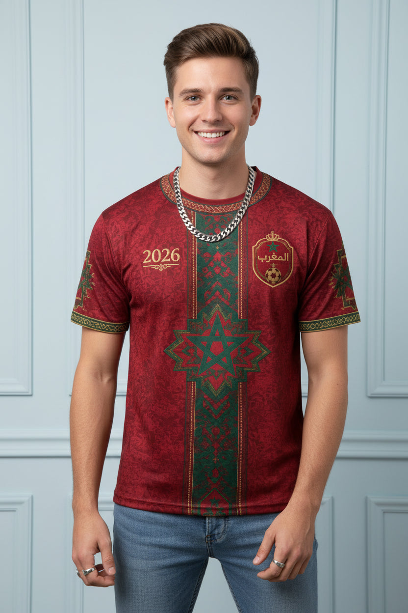 Men Morocco Football Fan Jersey