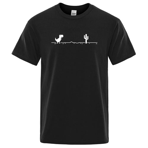 Dinosaur Cactus Funny Graphic T-shirt