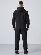 Men Hooded Windbreaker Jogger Tracksuit