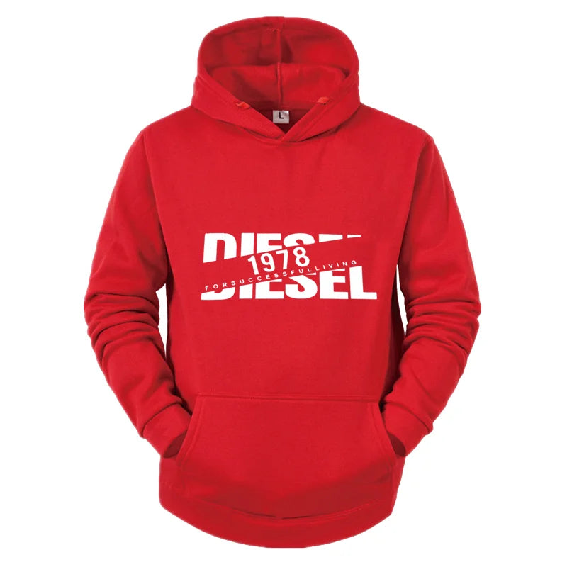 2025 Autumn/Winter Casual Printed Hoodie Classic Style Fashion Men's