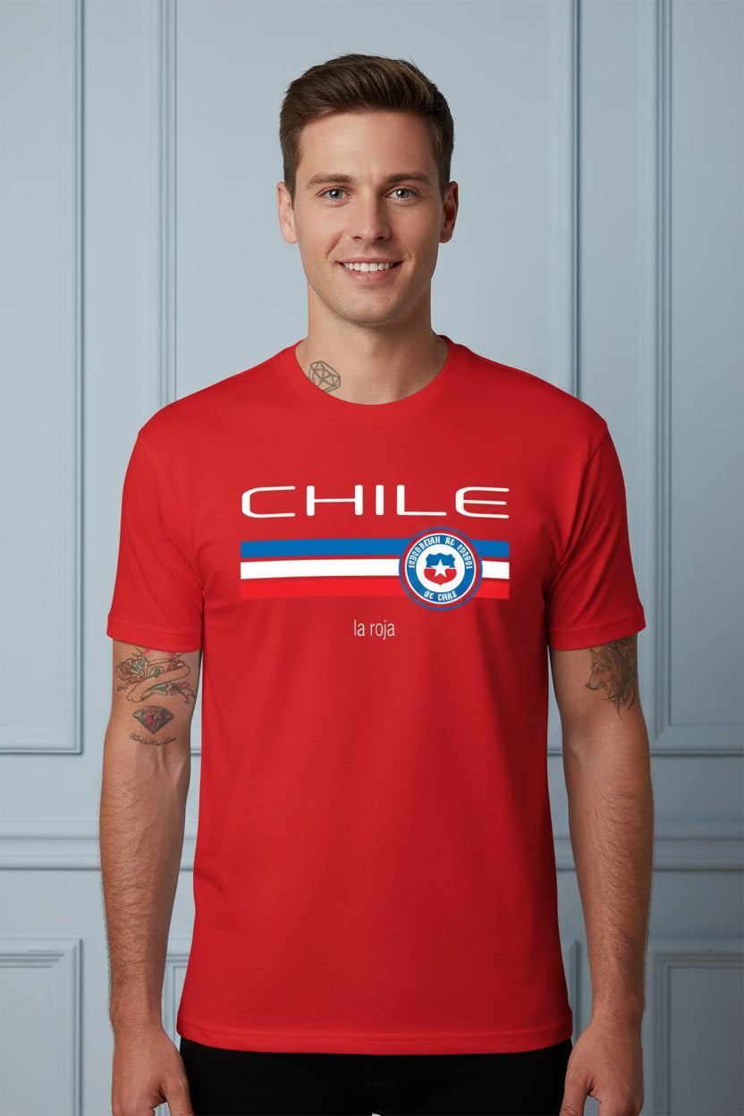 Men Chile Vintage Football Home Jersey