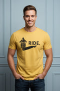 Men Vintage Motorcycle Graphic T-shirt