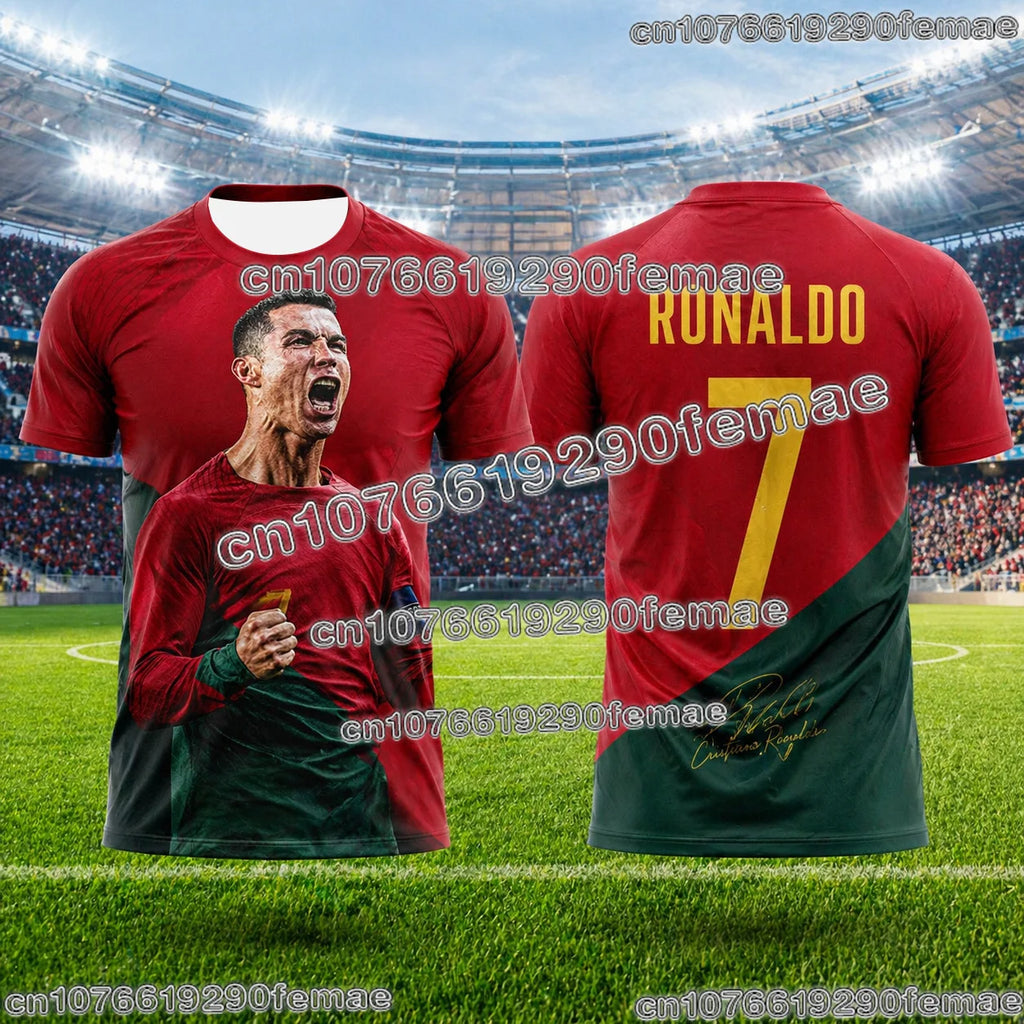 2026 New Ronaldo No.7 Football Jersey Oversized Breathable Training
