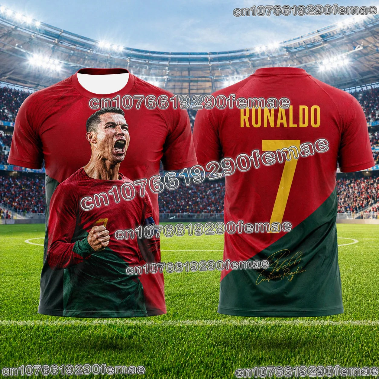 2026 New Ronaldo No.7 Football Jersey Oversized Breathable Training