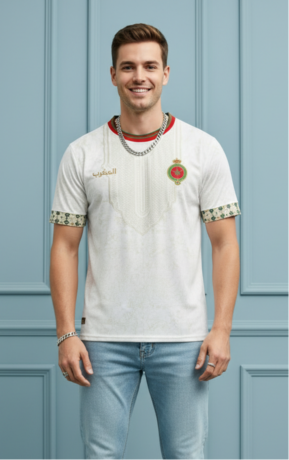 Men Morocco Football Fan Jersey