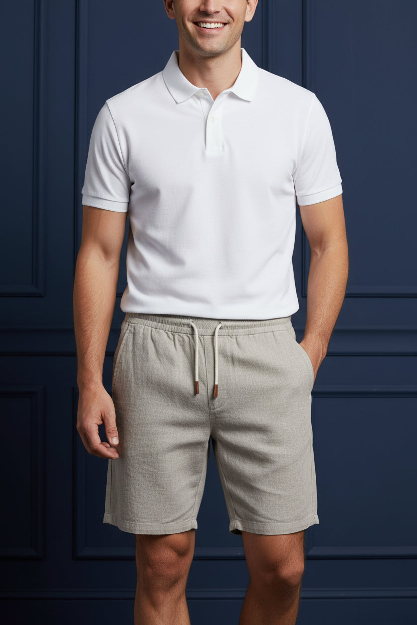 Men Linen Casual Shorts