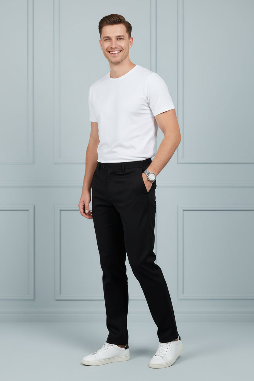 Men Loose Fit Cotton Joggers