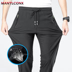 Breathable Men's Casual Pants Quick Dry Straight Elastic Waist Jogger