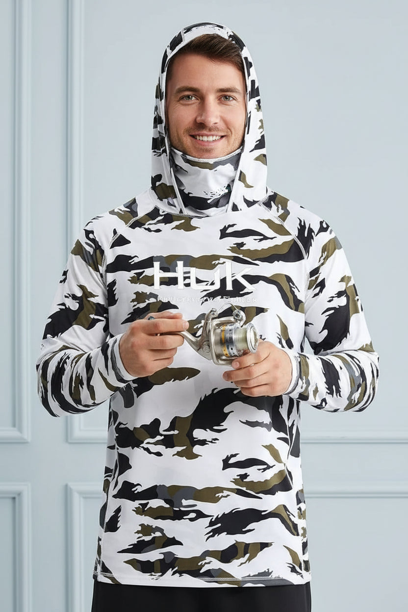 Men Fishing Hooded Sweatshirt