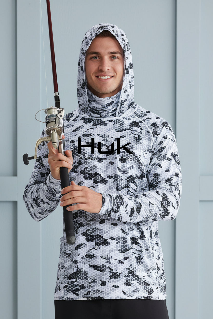 Men Fishing Hooded Sweatshirt
