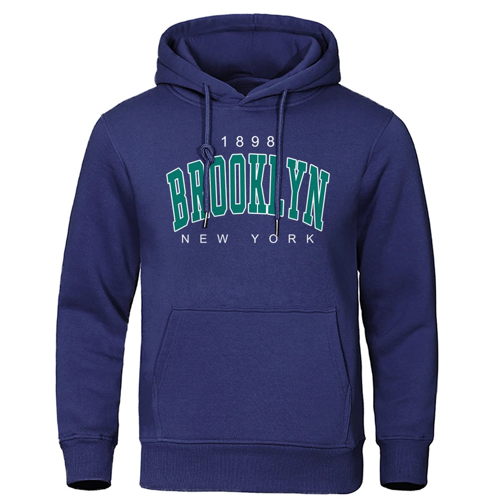 1898 Brooklyn New York Printed Men's Hoodie