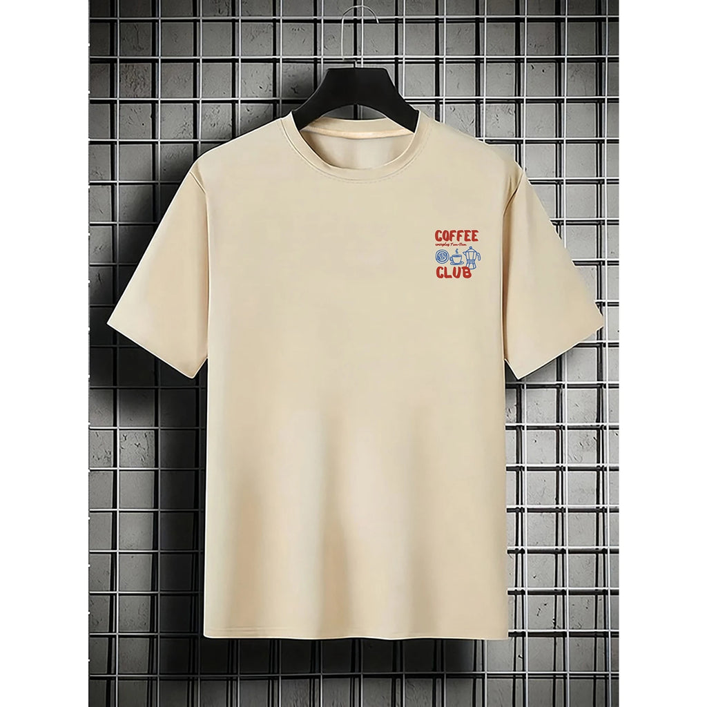 Men Coffee Club Oversized T Shirt