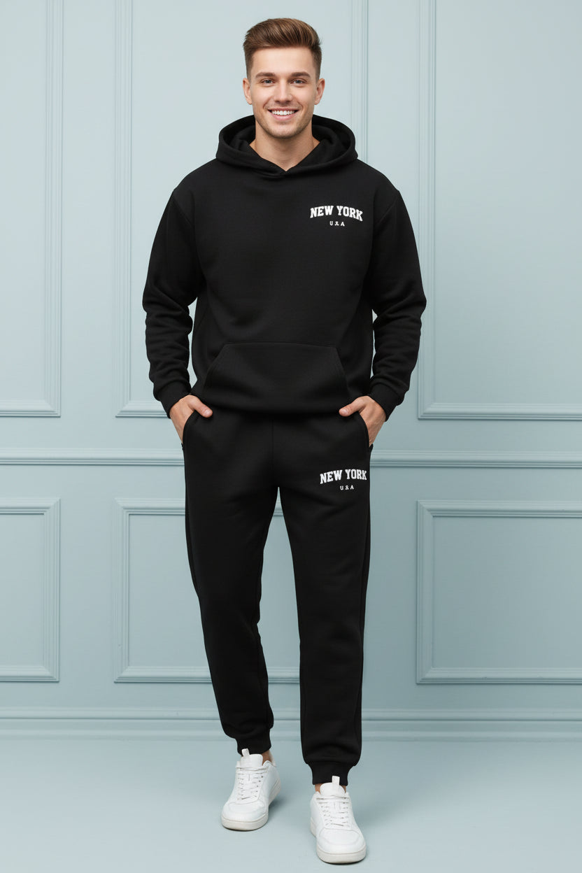 Men Hooded Cotton Tracksuit