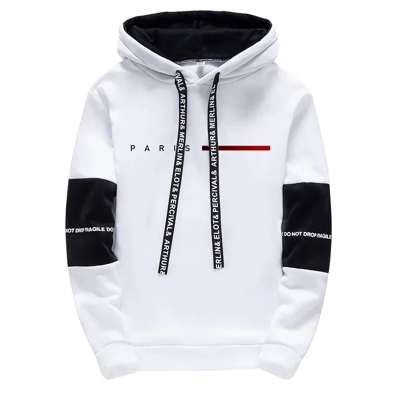 Men's Hooded Sweatshirts Sweatpants Paris Fashion Hoodie Streetwear