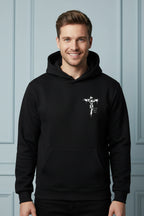 Hoodie with Religious Cross for Men