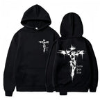 Hoodie with Religious Cross for Men