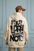 Men Oversized Alphabet Print Hoodie