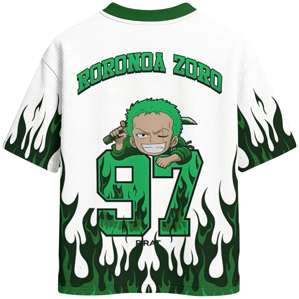 One Piece Luffy Zoro Japanese Anime Football Sports Jersey  Kids