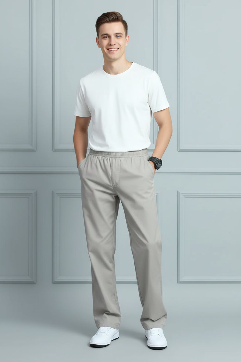 Men Loose Fit Cotton Joggers