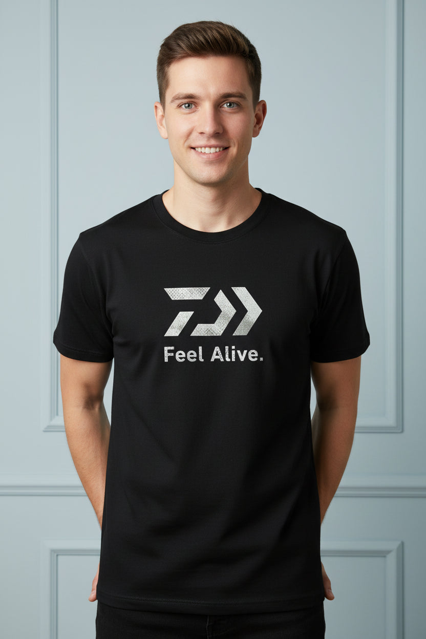 Men Arrow Print Outdoor Cotton T-shirt