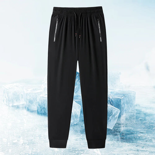 Men's Fitness Pants Zippered Pockets Stretch Sports Pants Running