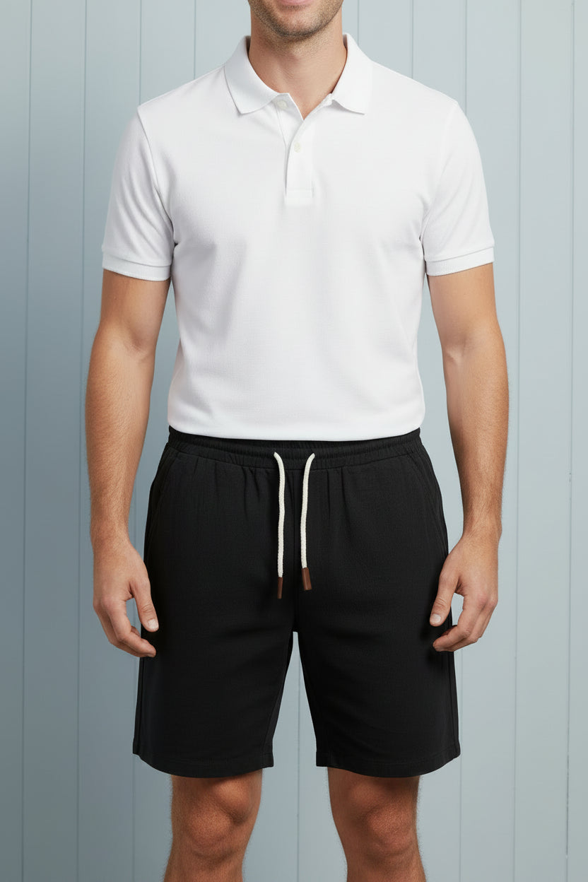 Men Linen Casual Shorts