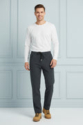 Men Comfort Fit Elastic Joggers