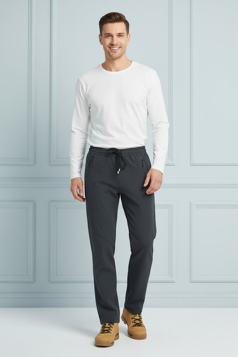Men Comfort Fit Elastic Joggers