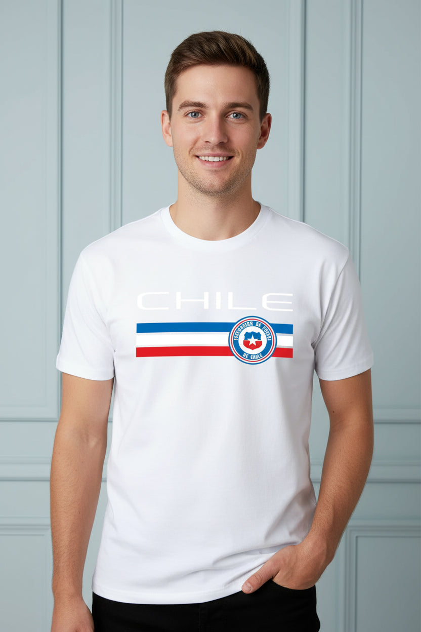 Men Chile Vintage Football Home Jersey