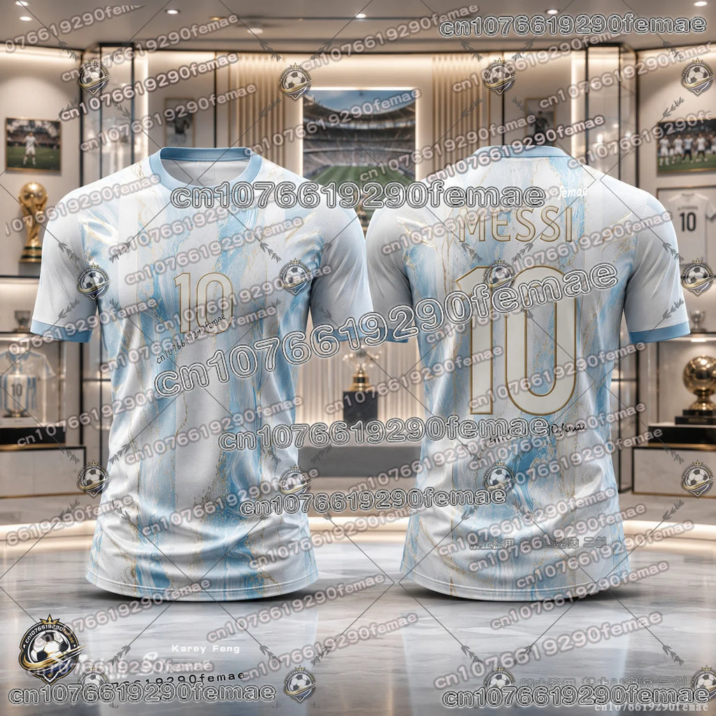 2026 Messi Football Fans Commemorative Jersey Quick Dry Breathable
