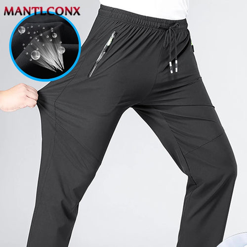 Breathable Men's Casual Pants Quick Dry Straight Elastic Waist Jogger