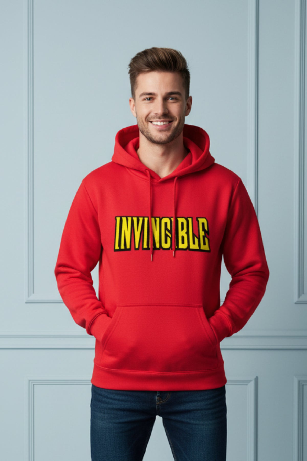 Invincible Mark Superhero Printed Hoodie