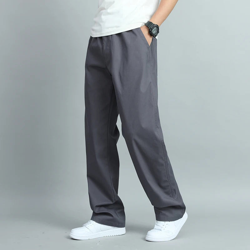 Men Loose Fit Cotton Joggers
