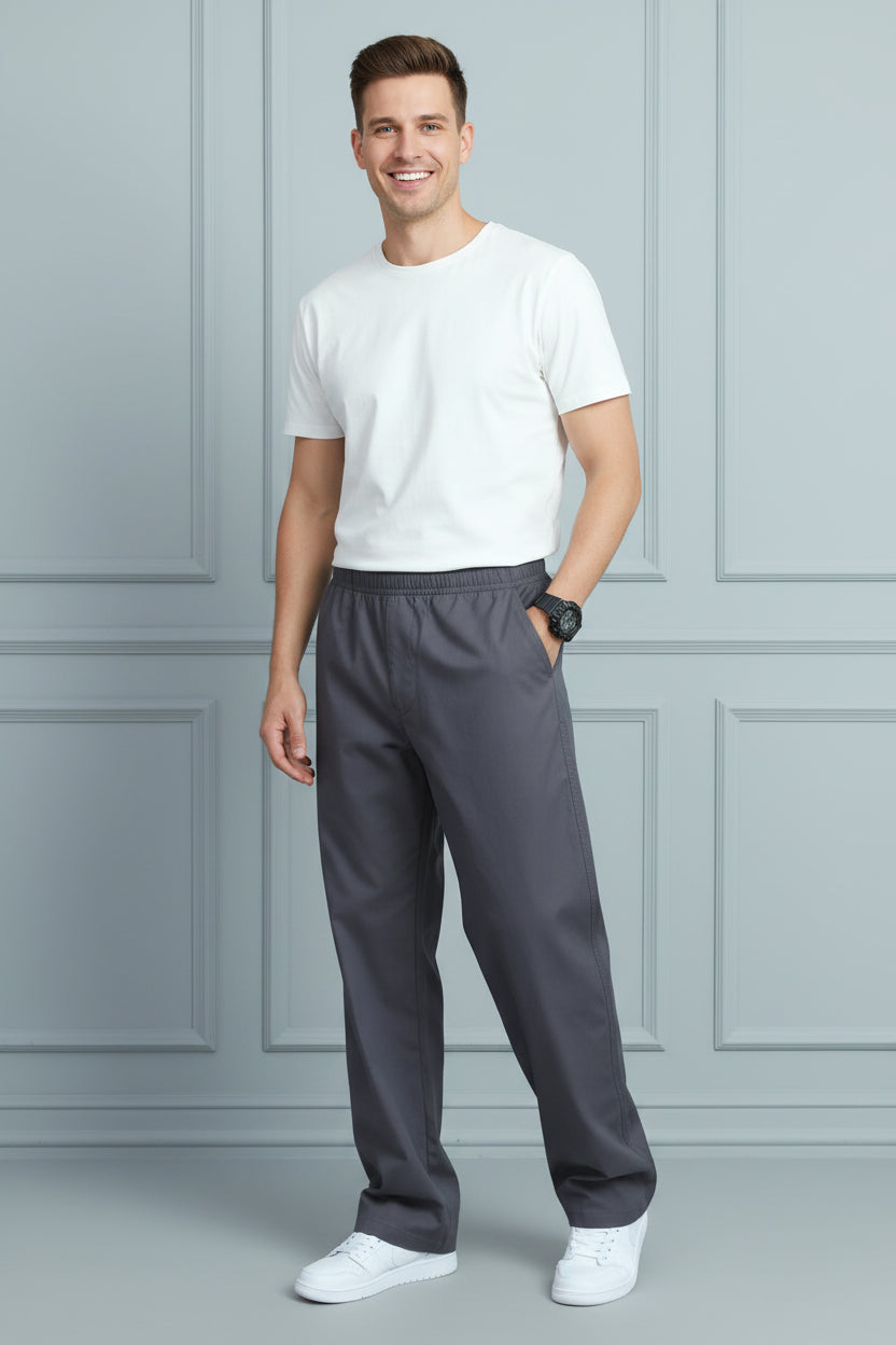 Men Loose Fit Cotton Joggers