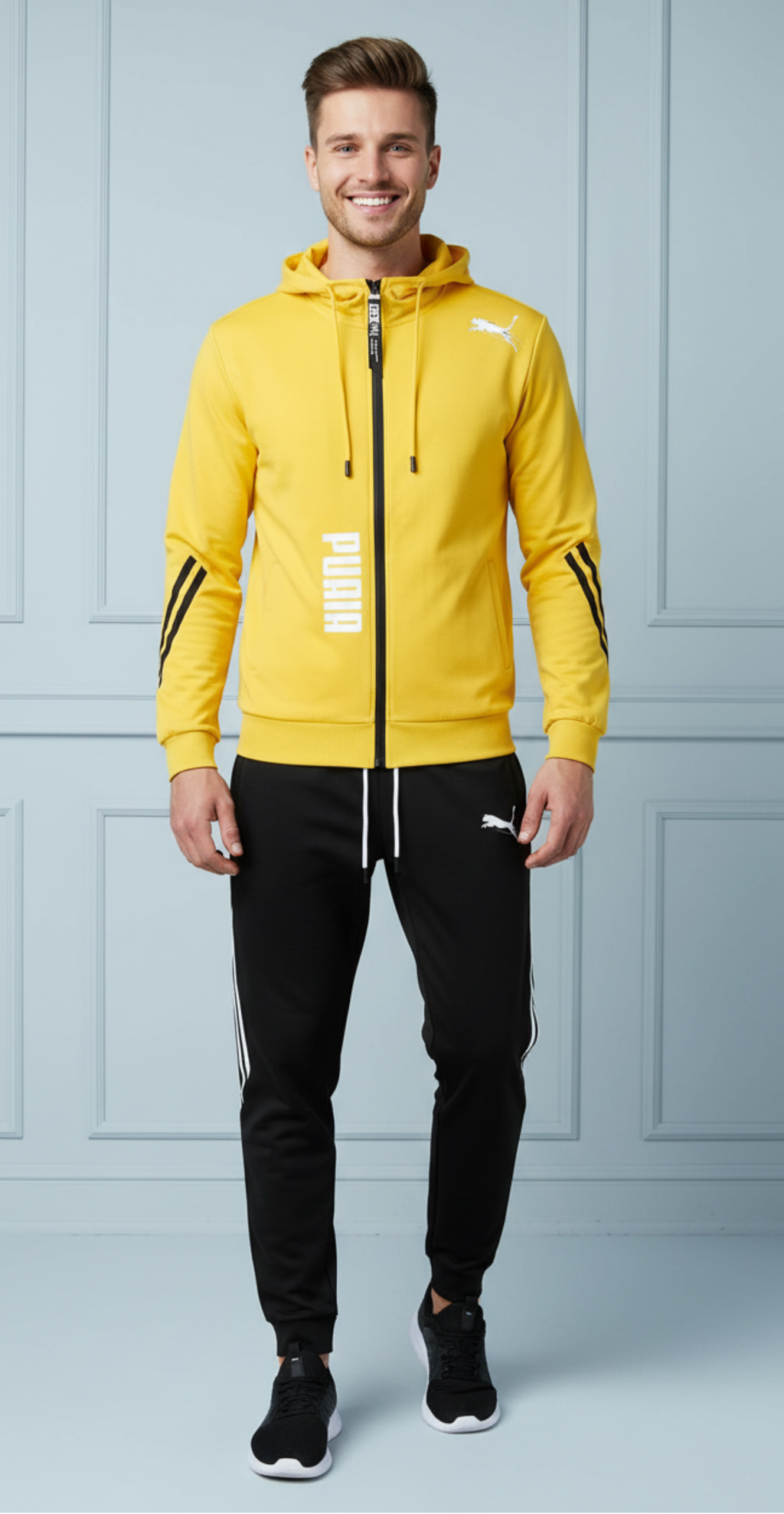 Men Hoodie Joggers Tracksuit Set