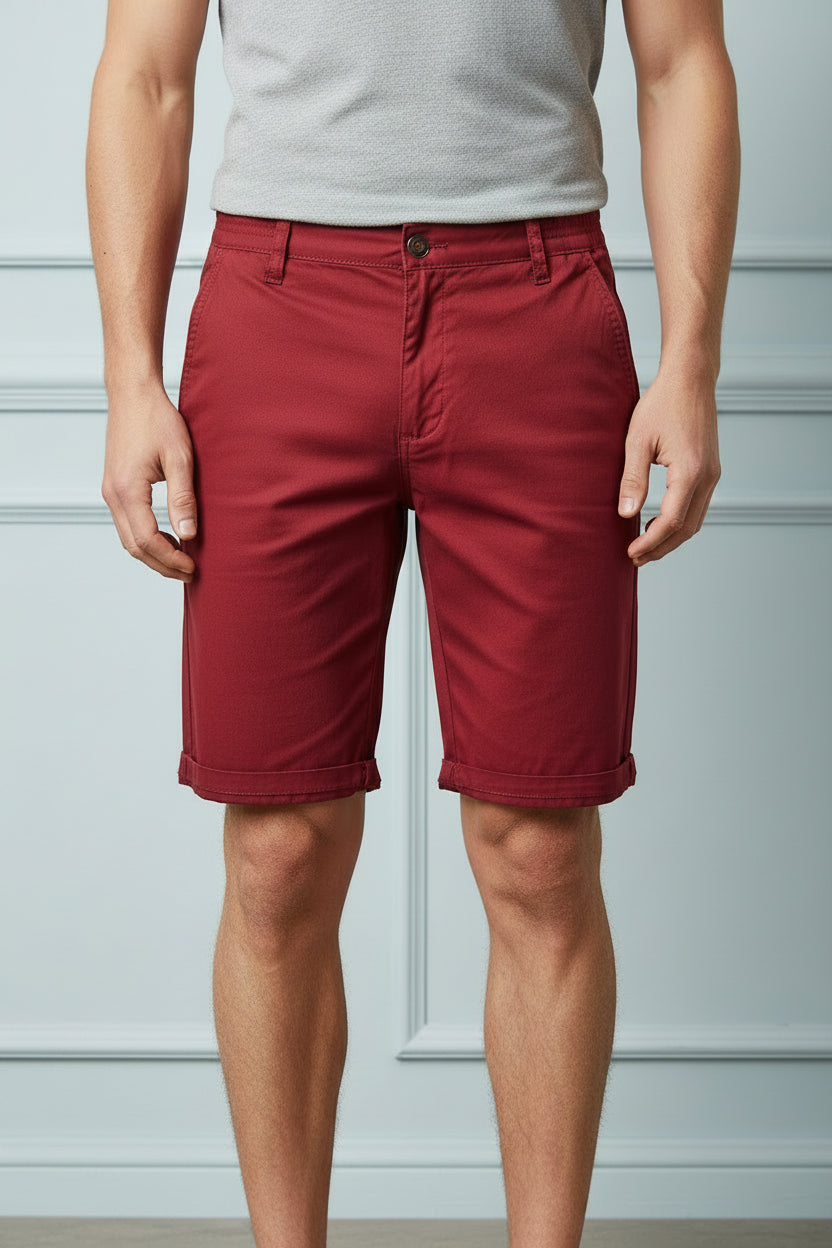 Cotton Solid Shorts for Men