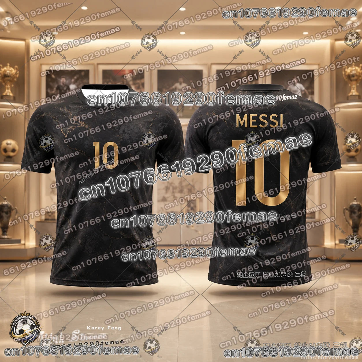 2026 Messi Football Fans Commemorative Jersey Quick Dry Breathable