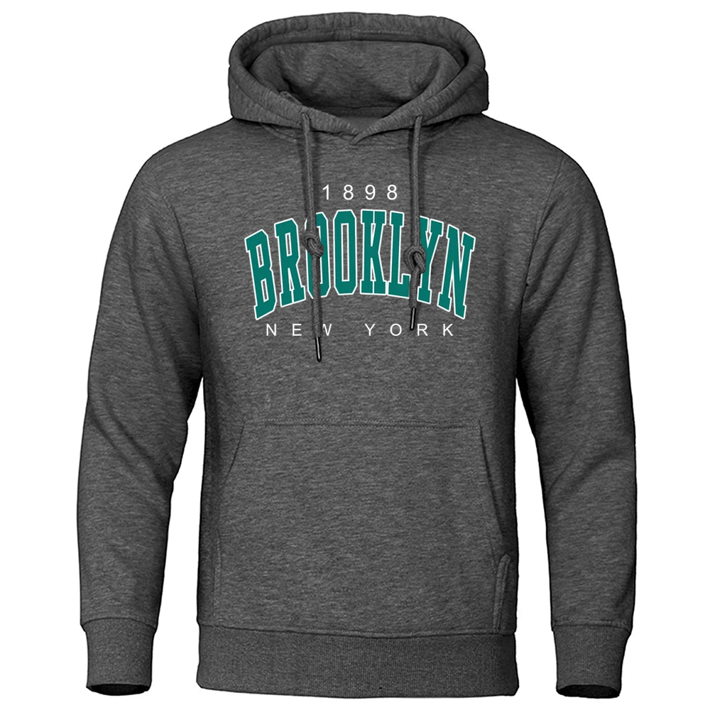 1898 Brooklyn New York Printed Men's Hoodie